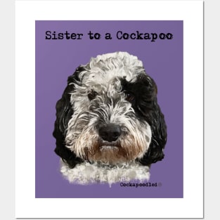 Cockapoo Dog Sister Posters and Art